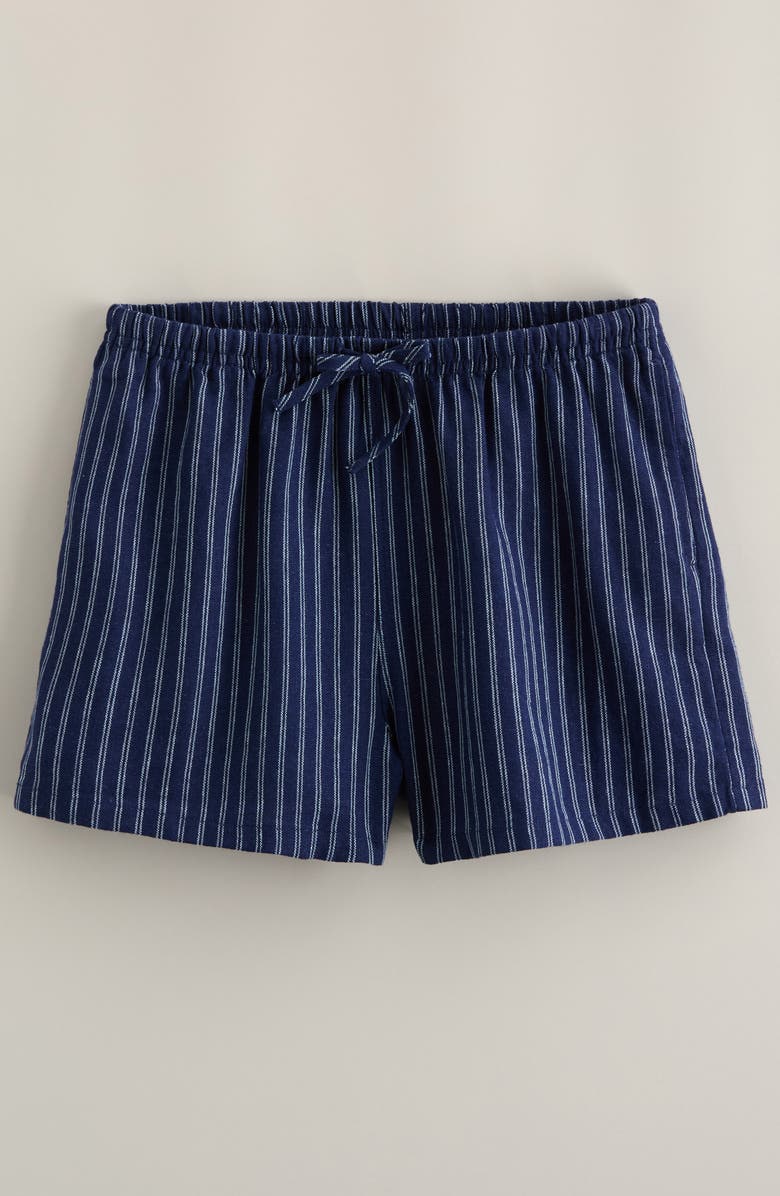 Treasure & Bond Kids' Stripe Drawstring Shorts, Main, color, Navy Medieval Janie Stripe