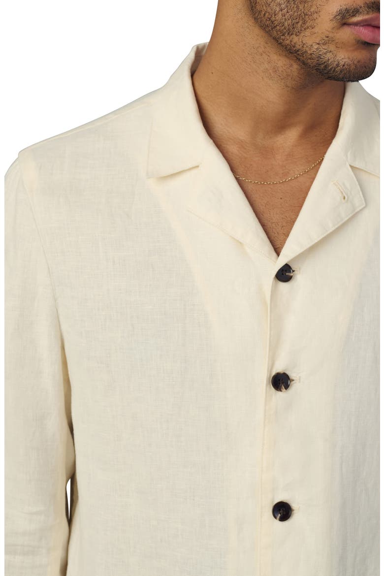 Hemingway Writer's Long Sleeve Camp Shirt, Alternate, color, PAPYRUS