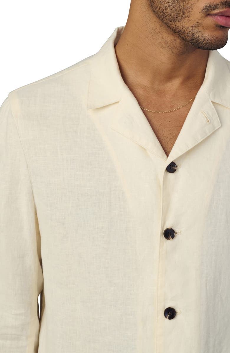 Joe's Hemingway Writer's Long Sleeve Camp Shirt, Alternate, color, Papyrus