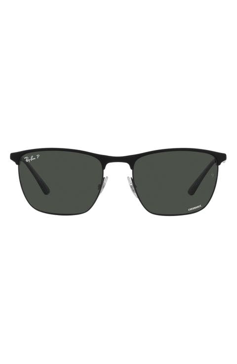 57mm Polarized Square Sunglasses