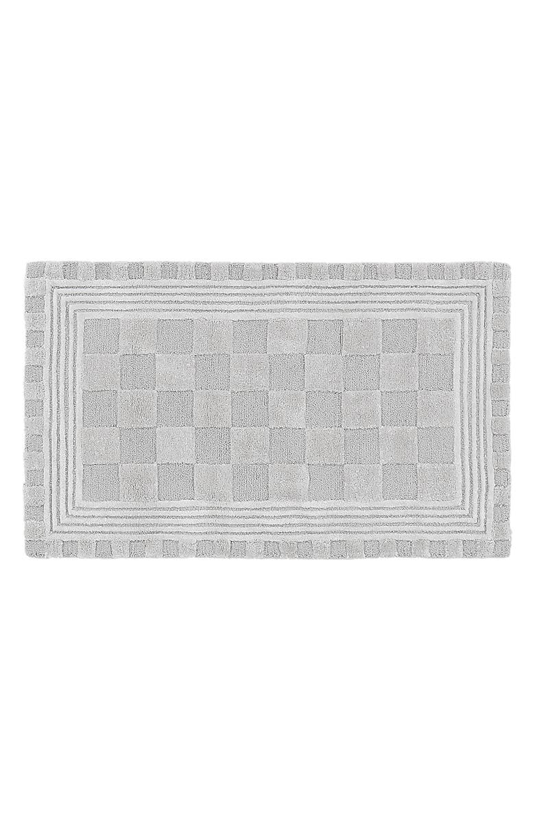 MACKENZIE CHILDS Light Grey Tonal Check Rug, Main, color, Grey