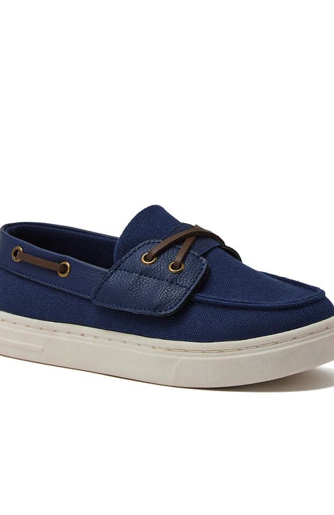 Kids Canvas Easy On Boat Shoes