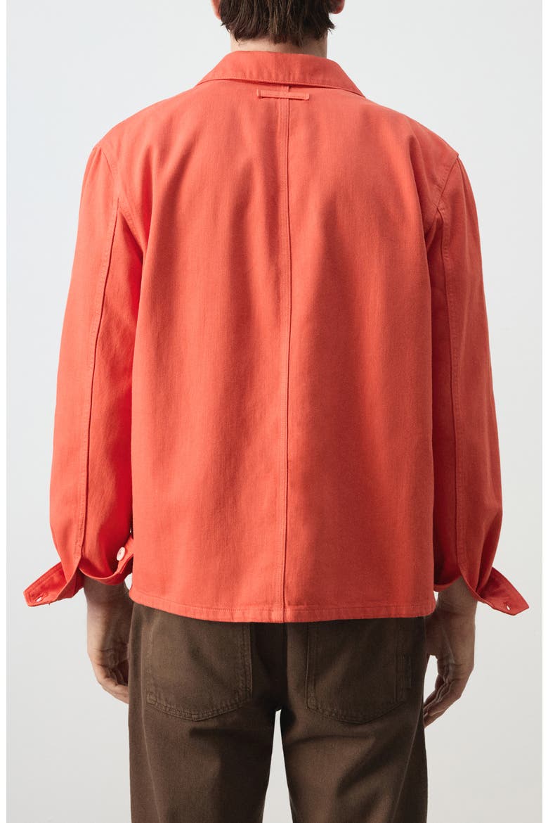 Regular Fit Overshirt, Alternate, color, CORAL RED