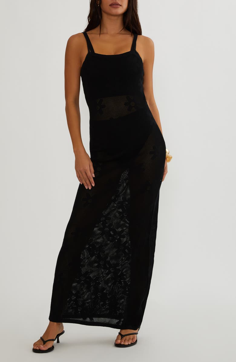 Beach Riot Conrad Cotton Floral Jacquard Sundress, Main, color, 