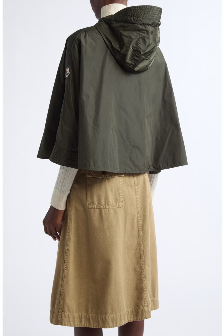 Hooded Nylon Cape, Alternate, color, MILITARY GREEN