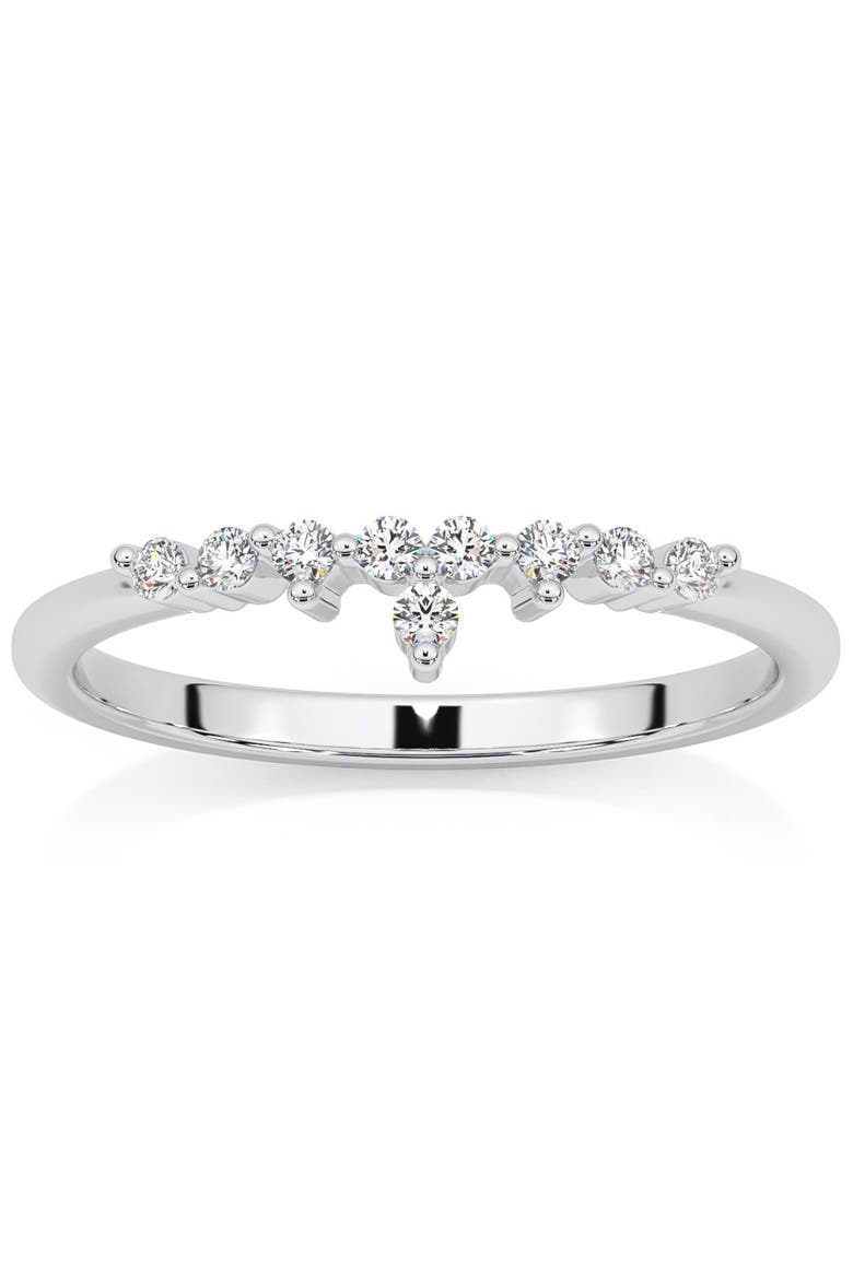 1/5Ct Stackable Diamomnd Anniversary Ring Wedding Band 14k Gold Lab Grown, Main, color, 14k White Gold