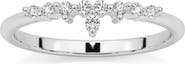 Bliss Diamond 1/5Ct Stackable Diamomnd Anniversary Ring Wedding Band 14k Gold Lab Grown