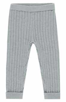 Kids' Ribbed Cuffed Leggings