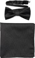 NORDSTROM RACK Satin Bow Tie & Pocket Square Set
