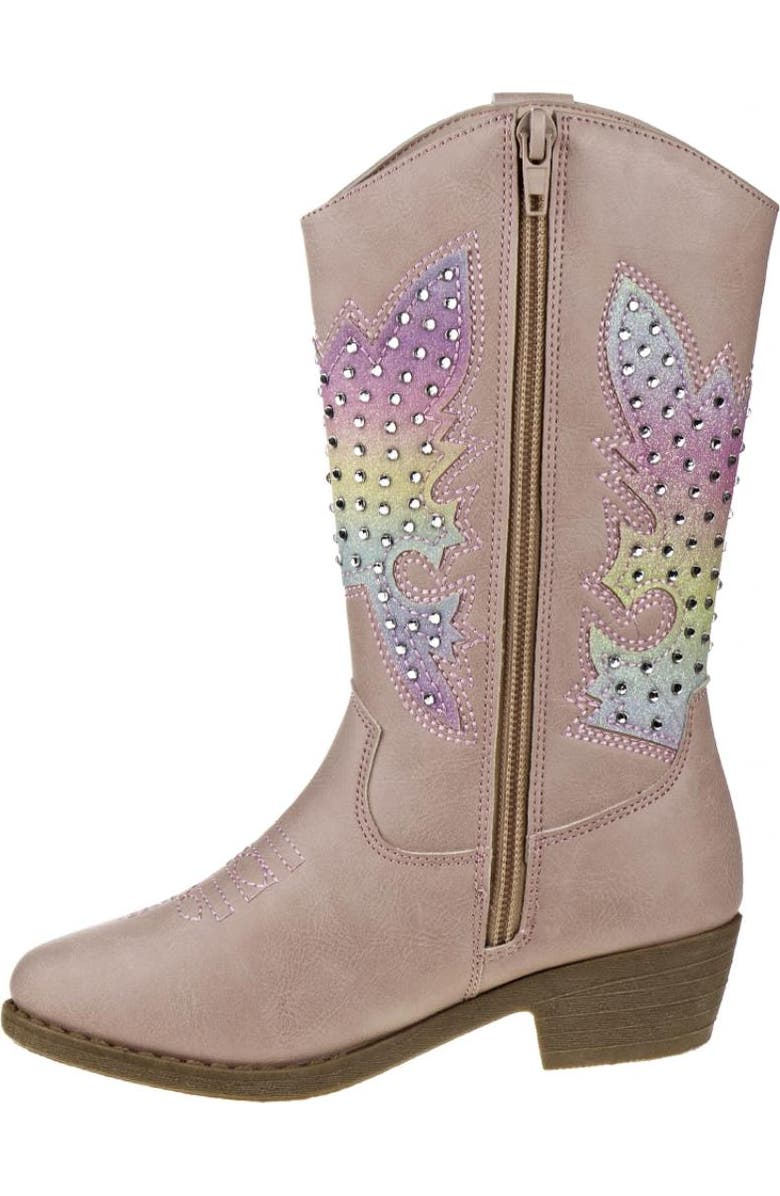 Kensie Girl zip up boot with heel, Alternate, color,