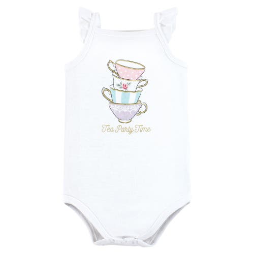 Hudson Baby Soft Cotton Sleeveless Bodysuit In Multi
