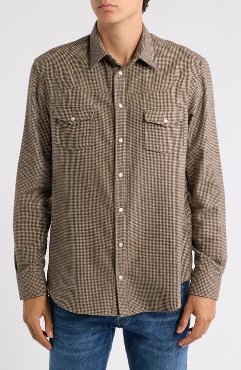 Long Sleeve Flannel Button Up Shirt