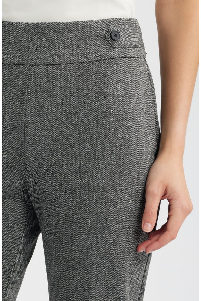 Side Tab Pull On Trousers, Alternate, color, ANNE BLACK/ GREY