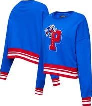 PRO STANDARD Women's Pro Standard Royal Philadelphia 76ers Mash Up Pullover Sweatshirt