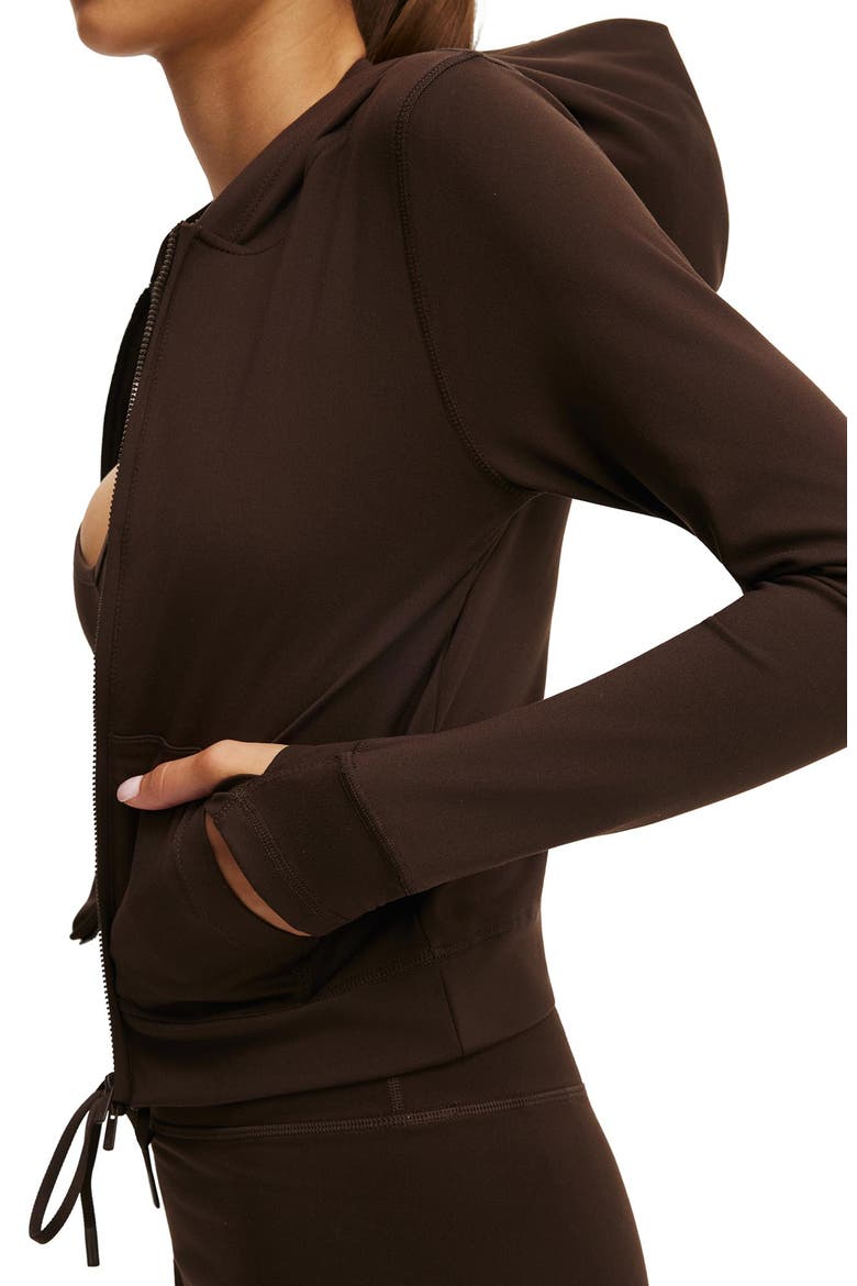 Women's Active Ultra Soft Hooded Jacket, Alternate, color, French Roast