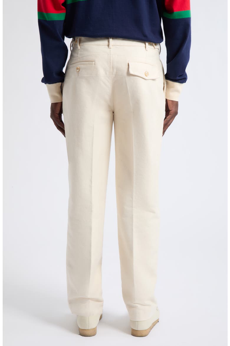 Games Pleated Cotton Moleskin Trousers, Alternate, color, ECRU 050