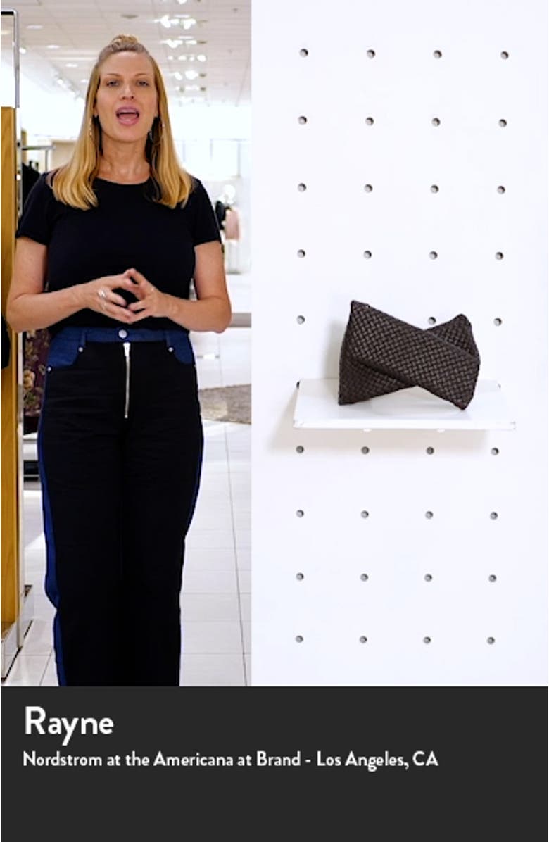 BV Crisscross Padded Intrecciato Leather Clutch, sales video thumbnail