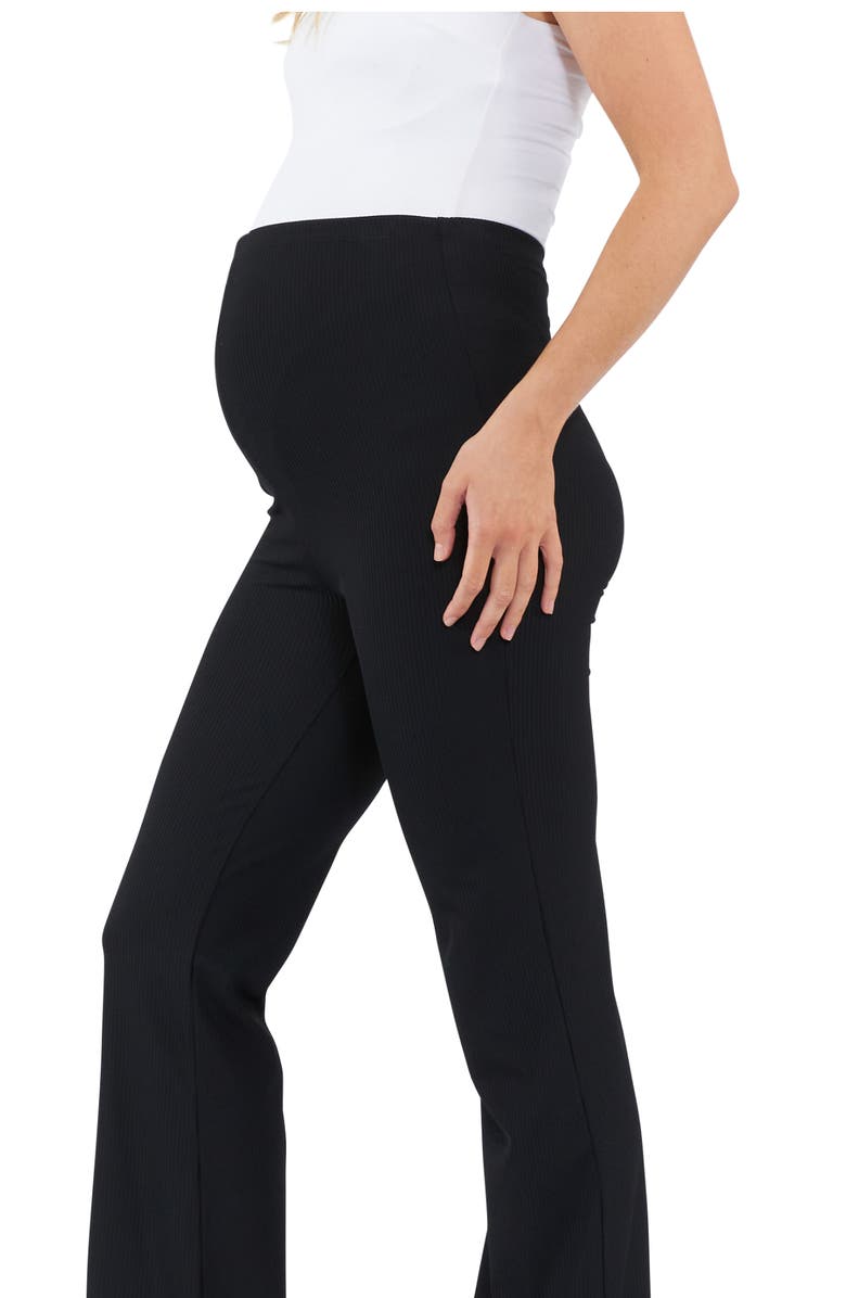 Ripe Maternity Jonah Rib Flare, Alternate, color, Black