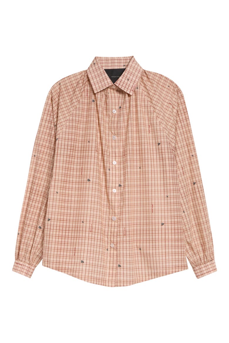 Raglan Cotton Print Shirt, Alternate, color, MTPLAID-100