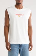 DENIM AND FLOWER Amalfi Coast Graphic Muscle Tee