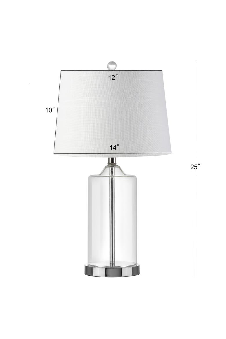 Walsh Glass LED Table Lamp, Alternate, color, Clear/Chrome