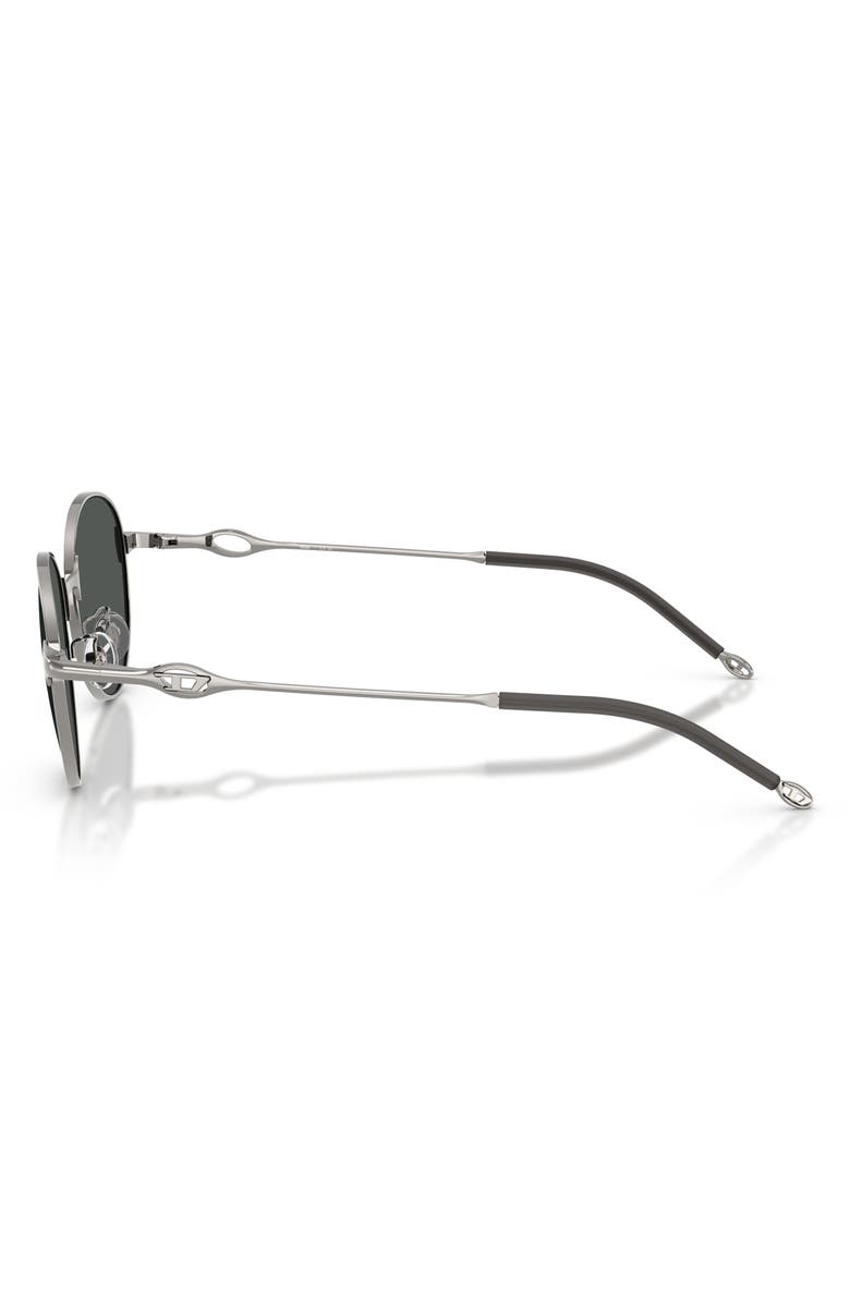 DIESEL<sup>®</sup> 52mm Round Sunglasses, Alternate, color, Shiny Gun Metal / Dark Grey