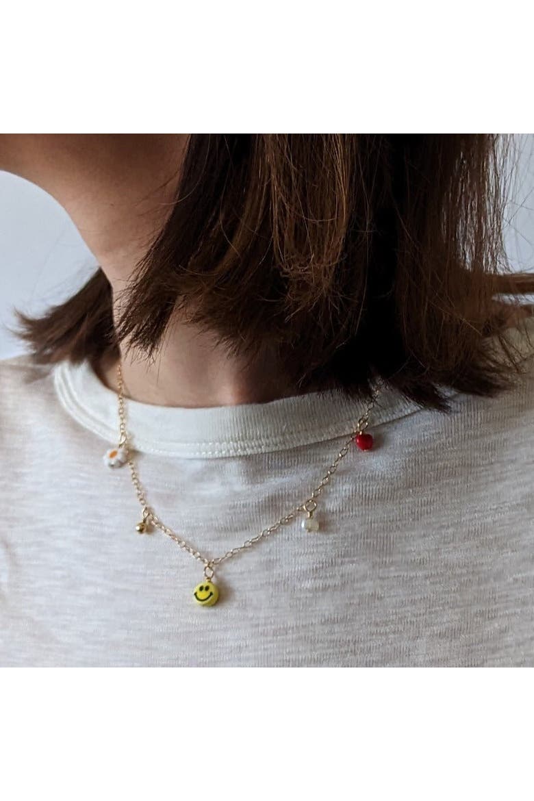Charm Necklace, Alternate, color, Multi