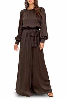 FLYING TOMATO Woven Long Sleeve Jumpsuit