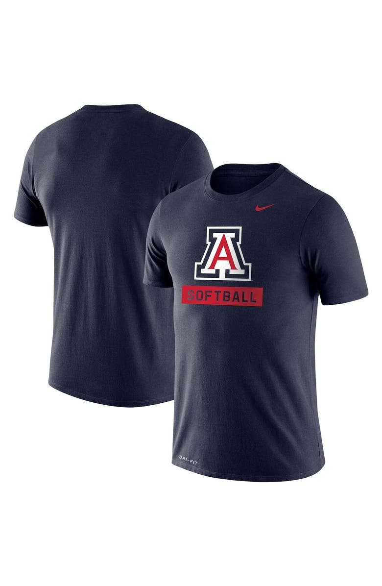 Nike Men's Nike Navy Arizona Wildcats Softball Drop Legend Slim Fit Performance T-Shirt, Alternate, color,