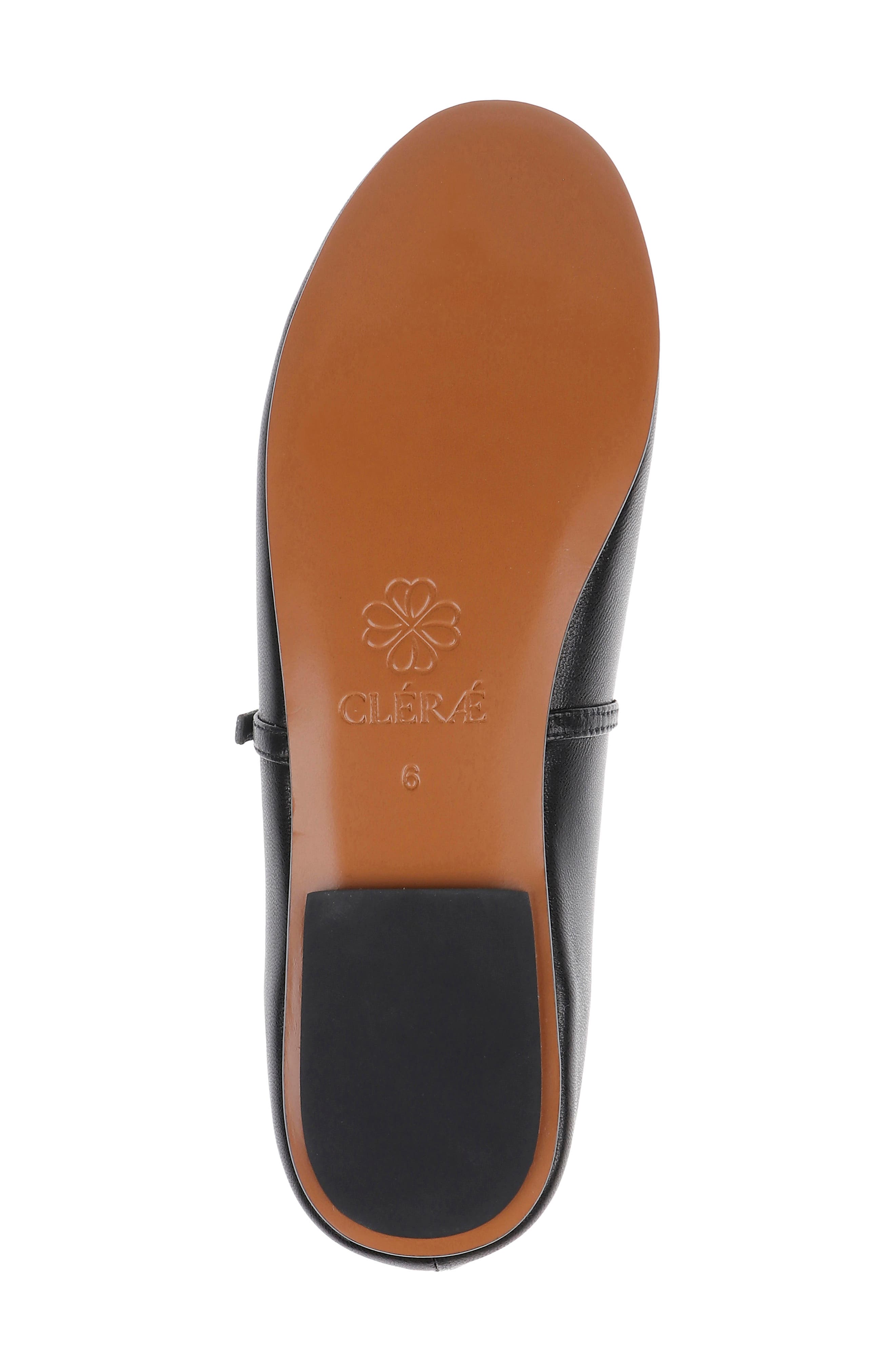 CLERAE Maril Mary Jane Flat, Alternate, color, Black Leather