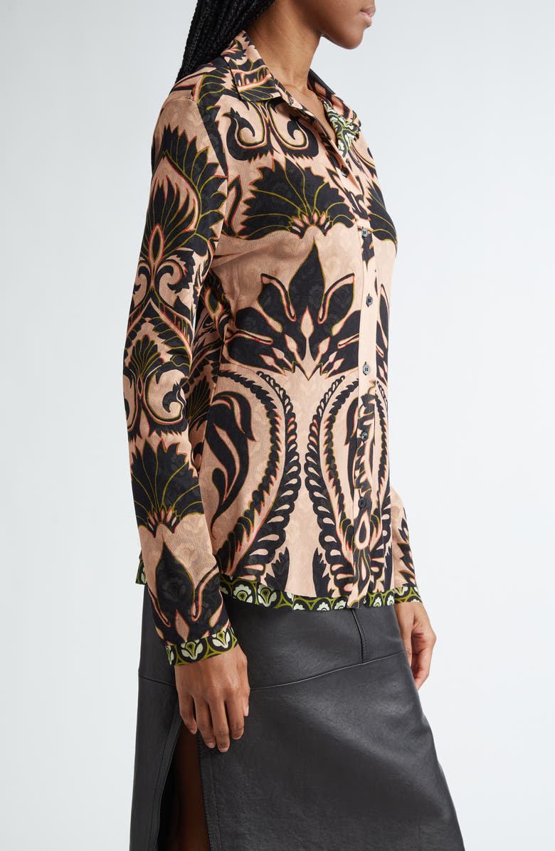 Etro Long Sleeve Button-Up Shirt, Alternate, color, 