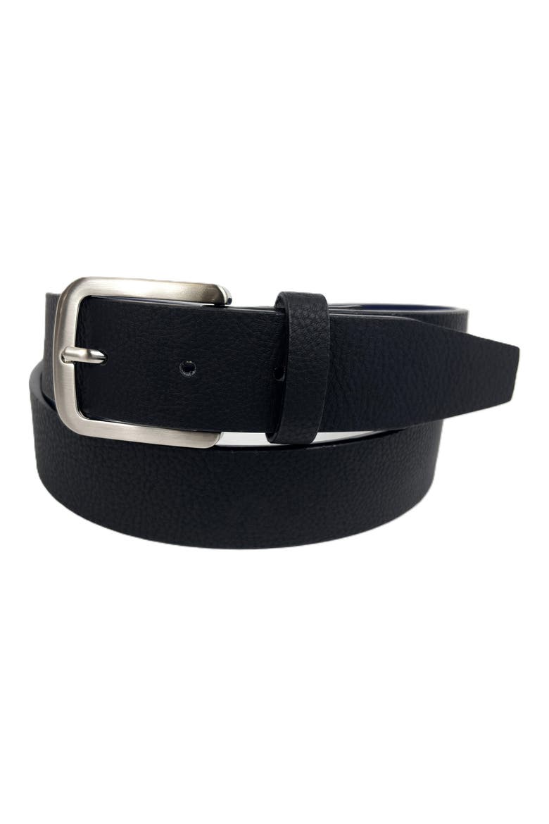 Tumbled Leather Belt, Main, color, BLACK