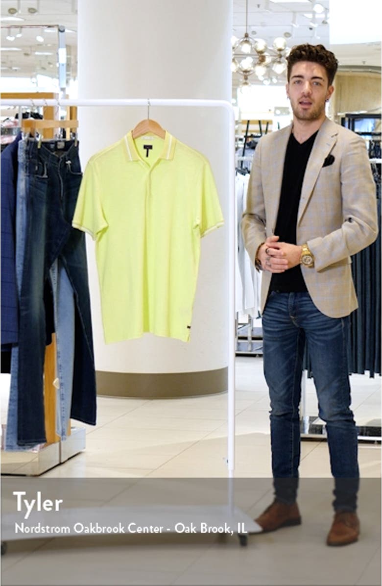 Match Point Tipped Slub Short Sleeve Polo, sales video thumbnail