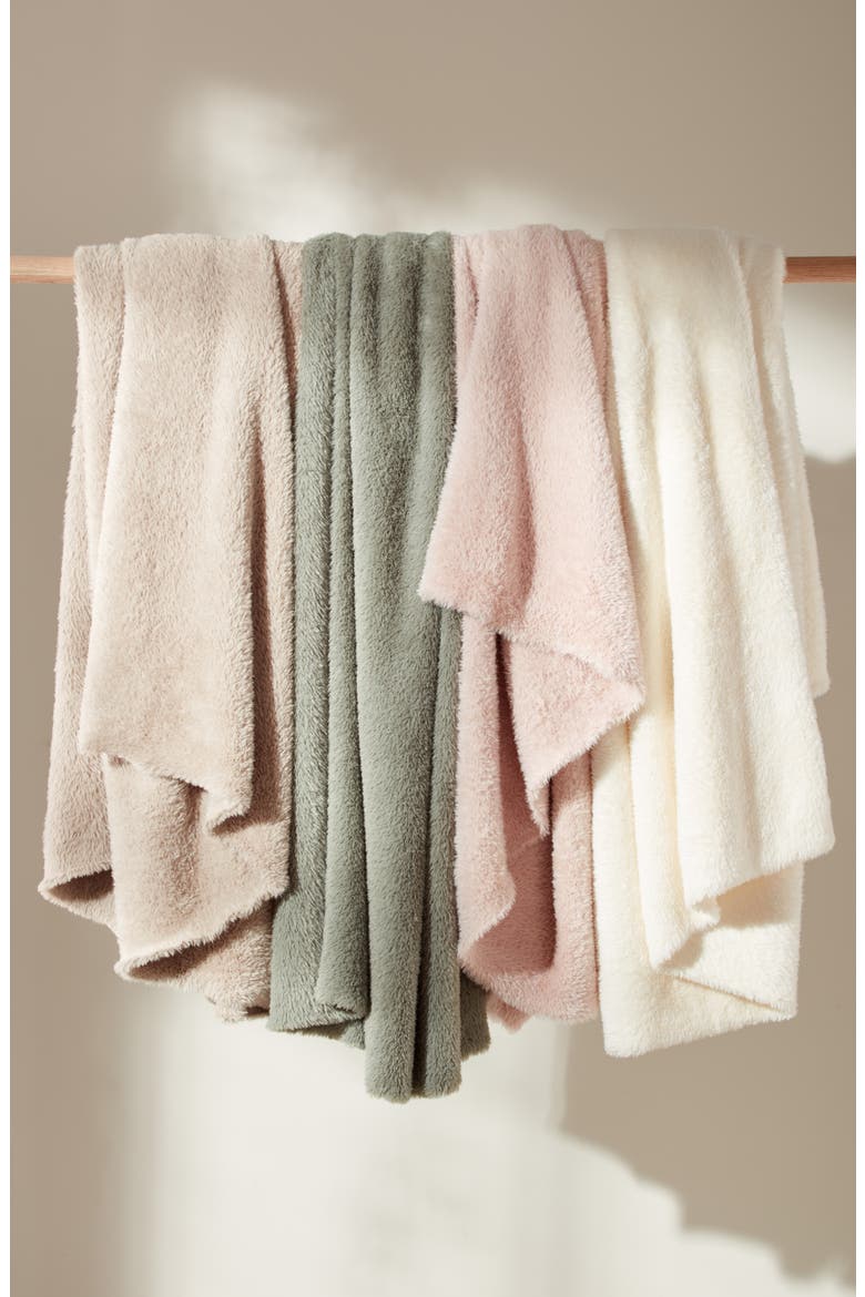 Nestle Faux Fur Throw Blanket, Alternate, color, TAN THREAD