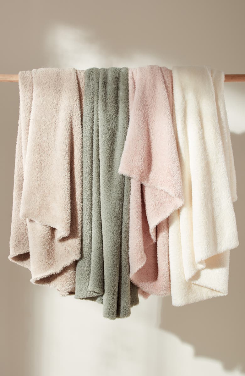 Nordstrom Nestle Faux Fur Throw Blanket, Alternate, color, Tan Thread