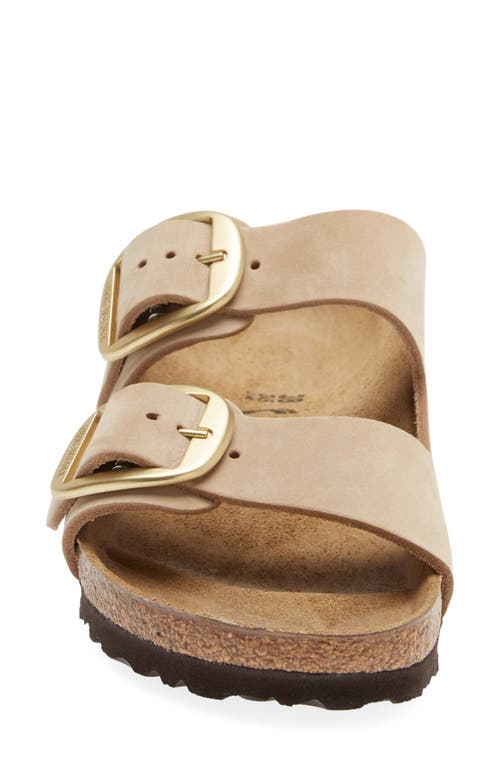 Birkenstock Arizona Big Buckle Slide Sandal In Sand