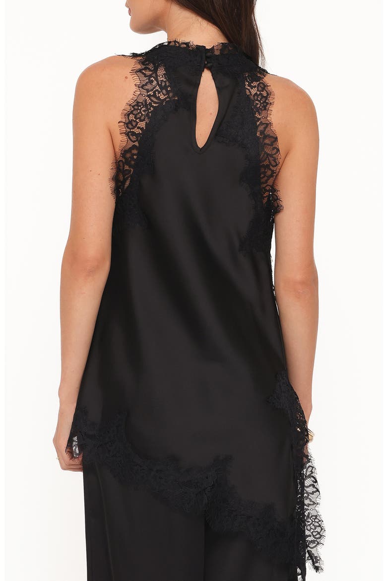 Clara Asymmetrical Lace Top, Alternate, color, BLACK