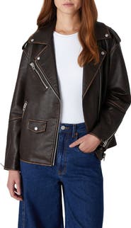 BLANKNYC Faux Leather Moto Jacket