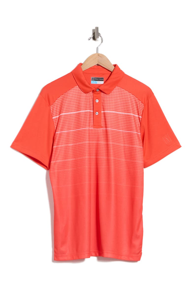 Horizontal Stripe Polo, Alternate, color, FIRELIGHT
