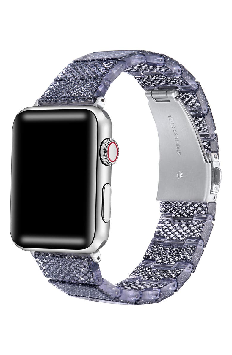 The Posh Tech Resin Link Apple Watch<sup>®</sup> Watchband, Alternate, color, Fishnet
