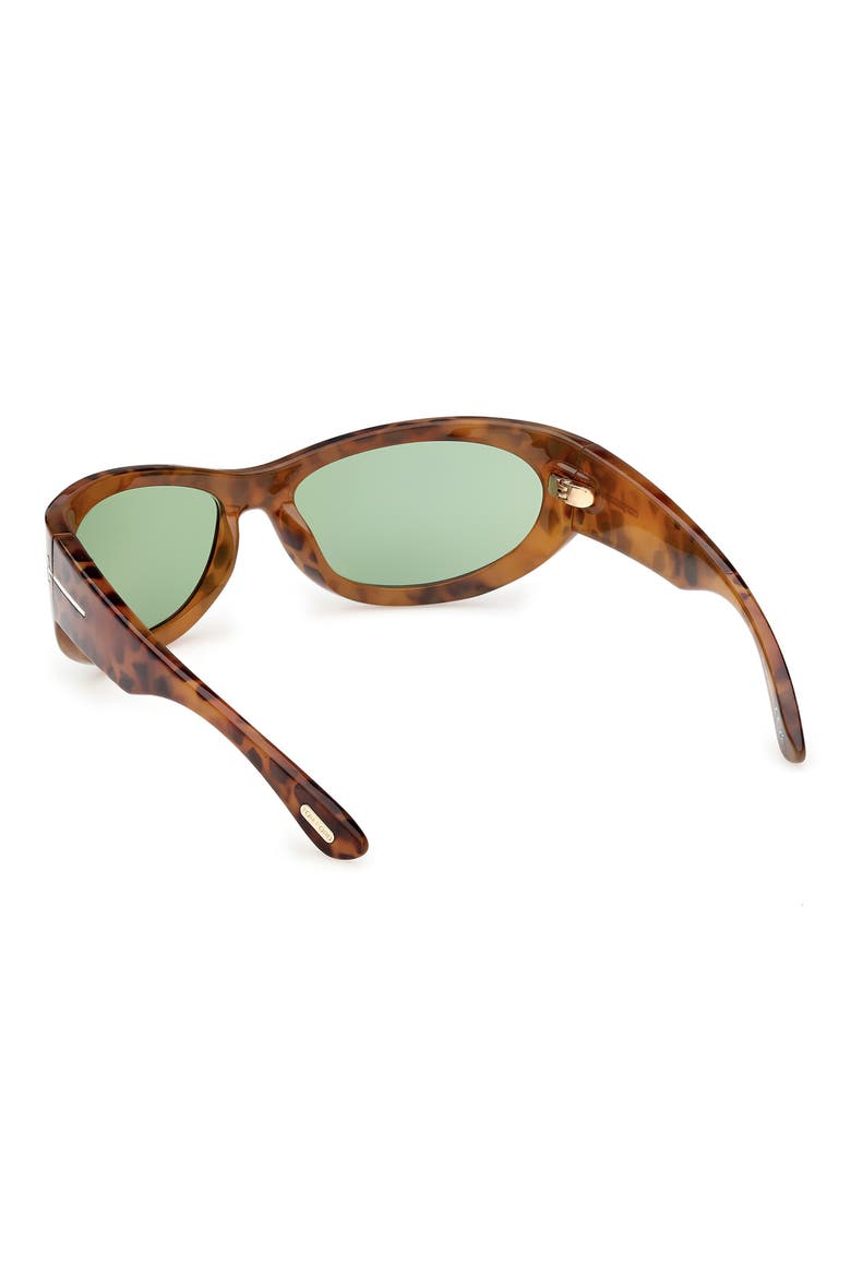 Leona 62mm Cat Eye Sunglasses, Alternate, color, COLOURED HAVANA / GREEN