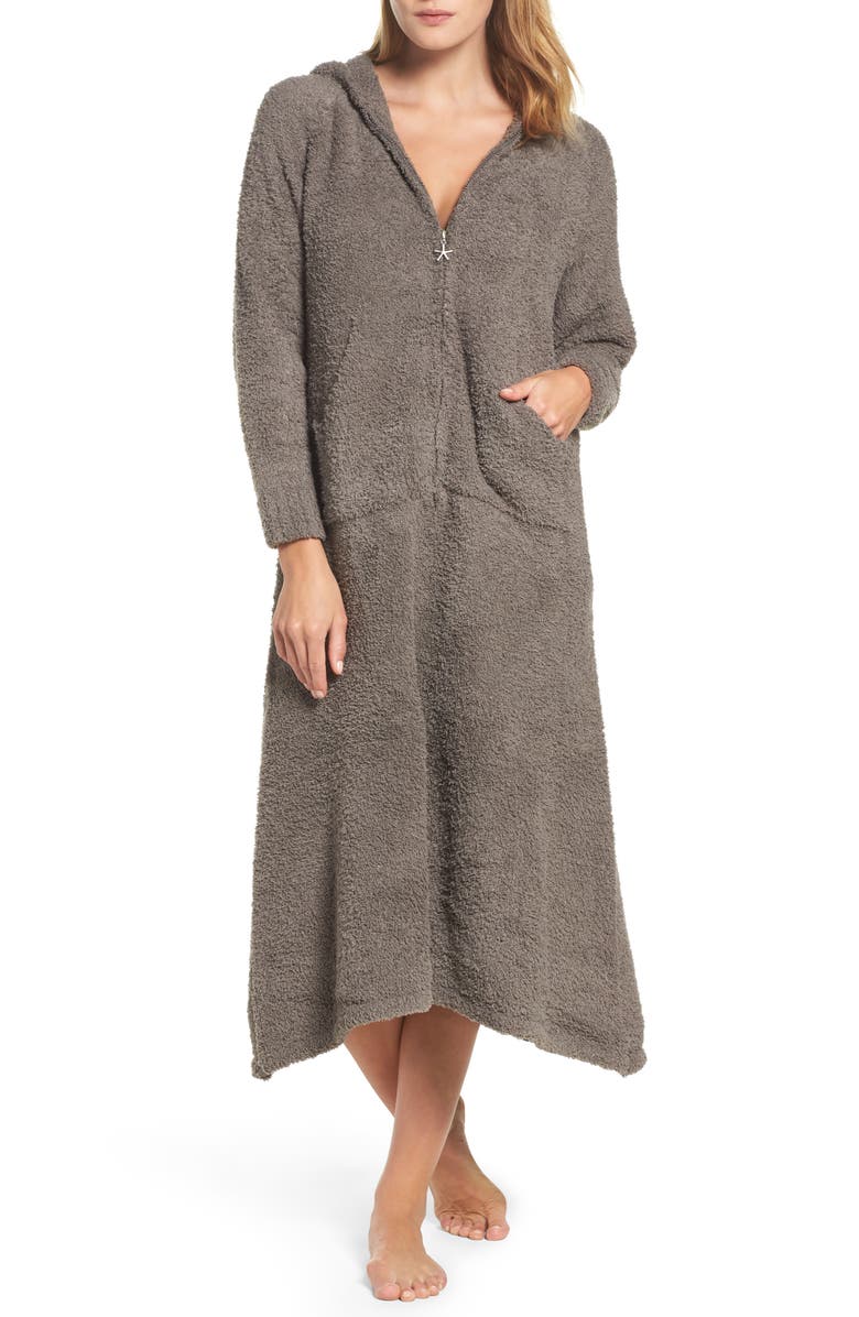 Barefoot Dreams<sup>®</sup> CozyChic<sup>®</sup> Hooded Zip Robe, Main, color, 