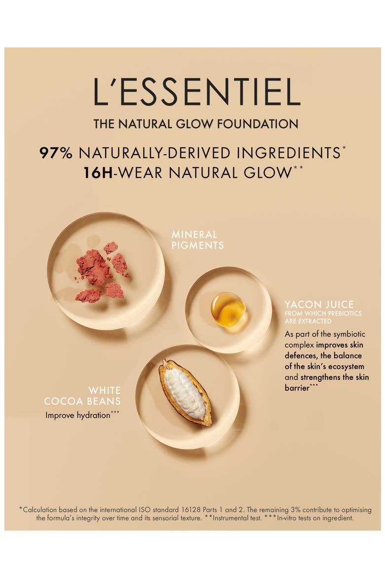 L'Essentiel Natural 16-Hour Wear Foundation SPF 20, Alternate, color, 00N PORCELAIN