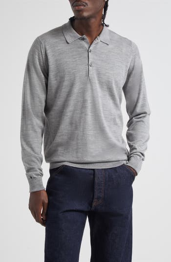 John Smedley Cotswold Wool Polo Sweater | Nordstrom