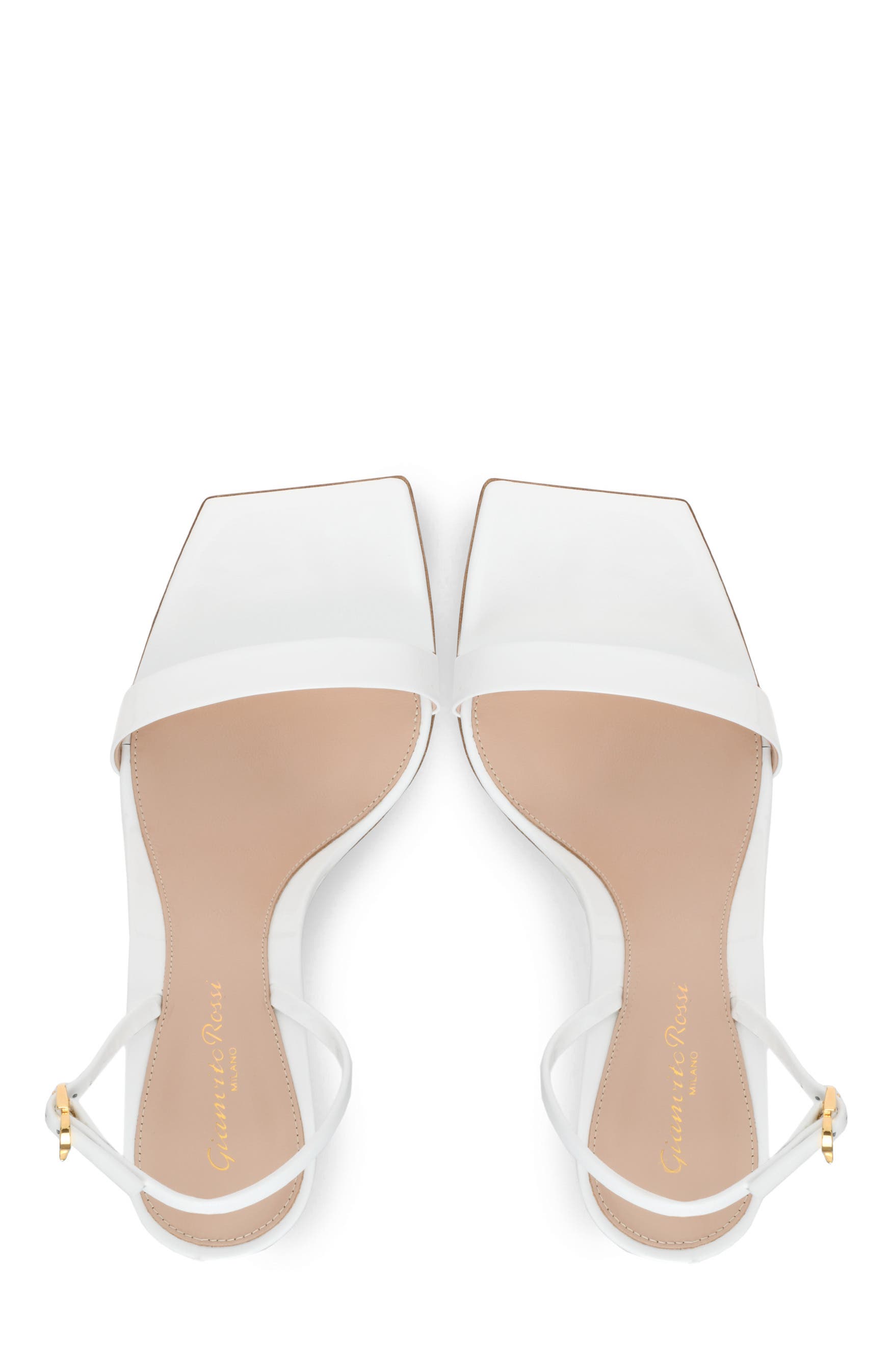 Ribbon Stiletto 85 Sandals, Alternate, color, WHITE Leather