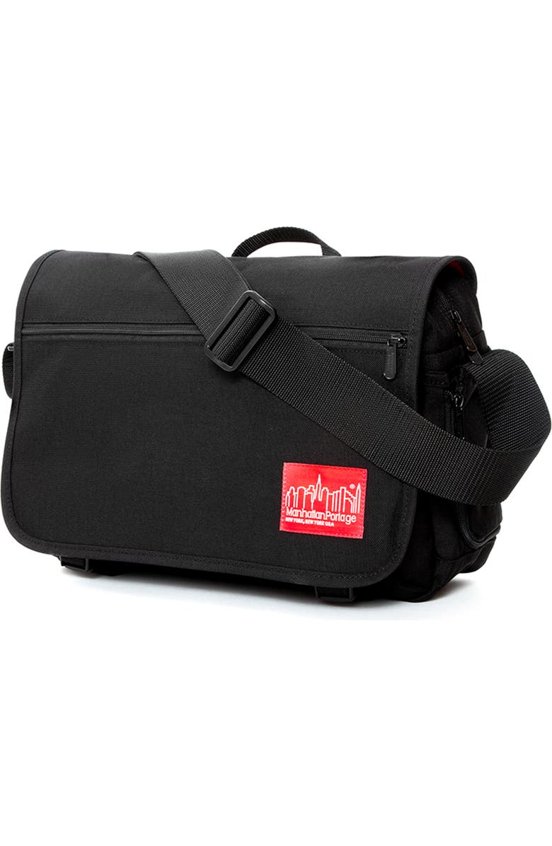 Manhattan Portage Delancey Messenger Bag, Alternate, color, Black