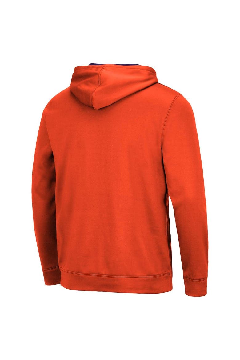 Men's Colosseum Orange Clemson Tigers Resistance Pullover Hoodie, Alternate, color, Orange
