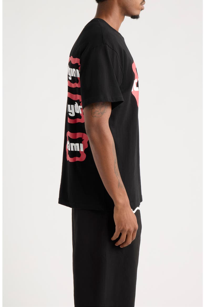 Root Beer Cotton Graphic T-Shirt, Alternate, color, BLACK