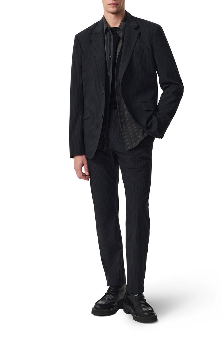 rag & bone Butler Tropical Virgin Wool Blend Blazer, Alternate, color, Black