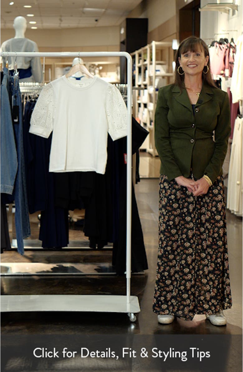 Solstice Eyelet Sleeve T-Shirt, sales video thumbnail